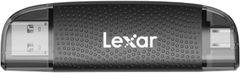  Lexar Dual-Slot SD/Micro SD Card Reader, Up to 205MB/s, USB-A/C, USB 3.2 