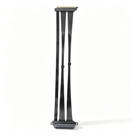 Cáp Riser GIGA-MEGA PCIe 5.0 x16 AI Server 40cm Straight Black