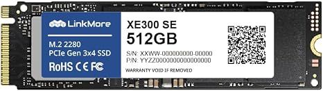 SSD LinkMore XE300 SE 512GB PCIe 3.0