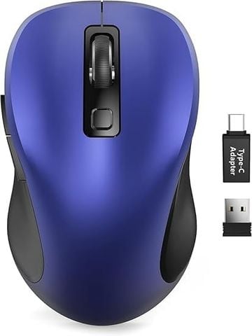 Trueque Wireless Mouse for Laptop, 2.4GHz Ergonomic
