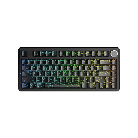 Bàn phím cơ AULA F75 3 Mode Contour Black Star Vector switch