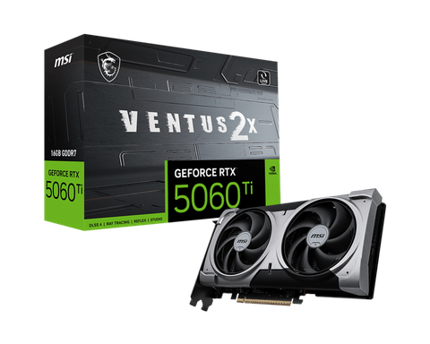 Card màn hình MSI GeForce RTX 5060 Ti Ventus 2X Plus 16GB