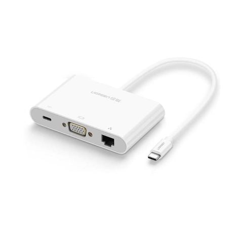 Bộ Chuyển Đổi USB Type C sang VGA, LAN và USB UGREEN 30439