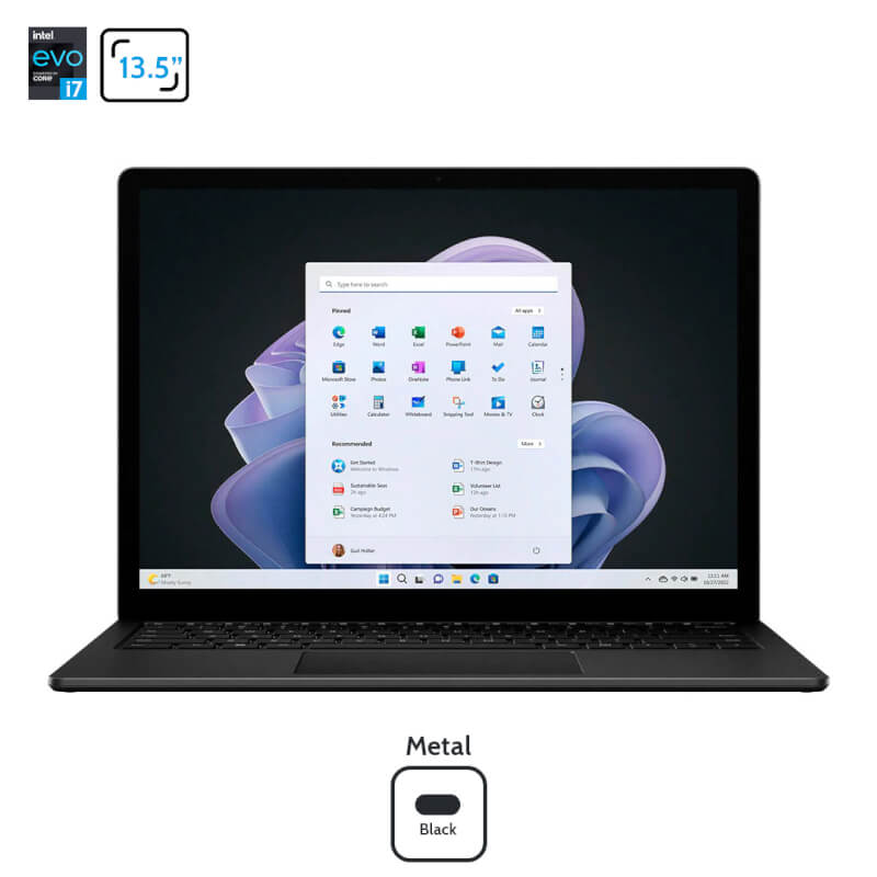 Ảnh minh họa Surface Laptop 5 13.5 inch 2256×1504, Touch, Intel Core i5 1235U Ram 16GB SSD 256GB, Windows 11 Home 3