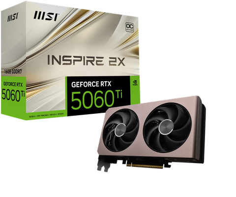Card màn hình MSI GeForce RTX 5060 Ti Inspire 2X OC 16GB