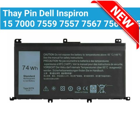 Thay Pin Laptop Dell Inspiron 15 7000 7559 7557 7567 7566 7759 15 5576