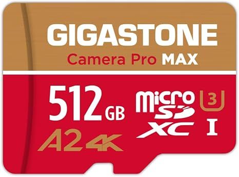 Thẻ Nhớ Gigastone 512GB Micro SD 4K Pro MAX 170MB/s