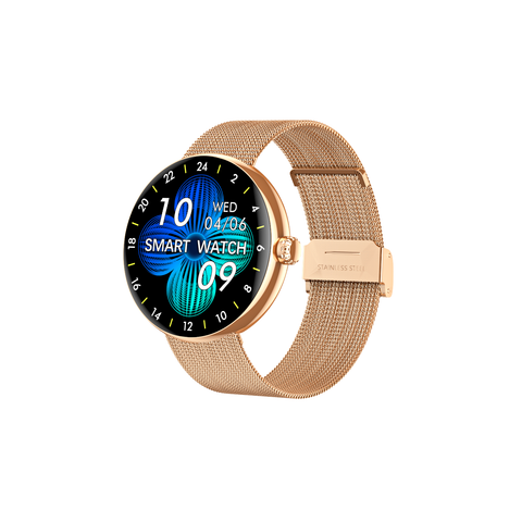 Huadai HD38 Gold Metal – Smartwatch Màn AMOLED, Dây Kim Loại Vàng