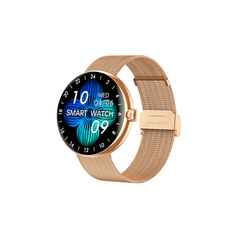  Huadai HD38 Gold Metal – Smartwatch Màn AMOLED, Dây Kim Loại Vàng 