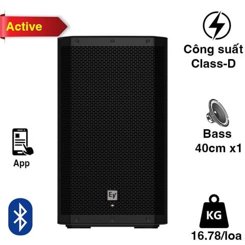Loa Electro voice ZLX15P G2, Bass 40cm, Công suất max 1000W