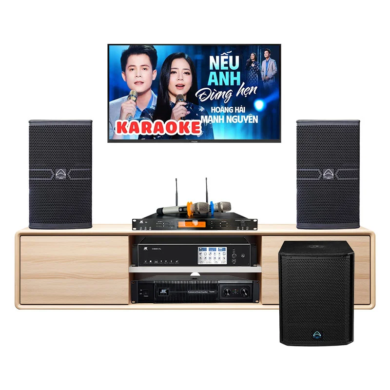 Dàn karaoke gia đình HDR136 (Wharfedale Anglo E12, JKAudio X9900 Pro, D2800, B9, sub Wharfedale AX15B)