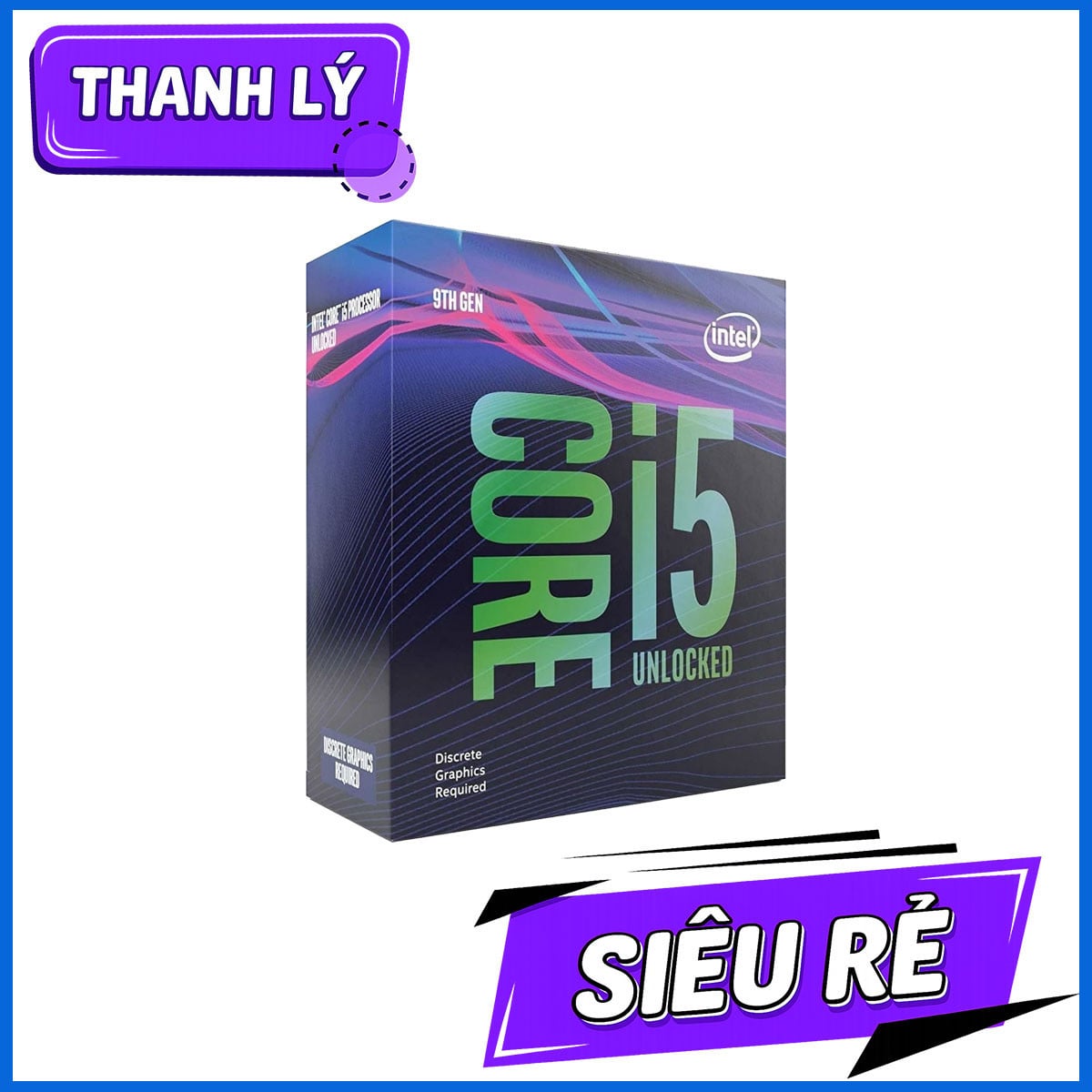 Ảnh minh họa CPU Intel Core i5-9600KF (3.7GHz Turbo Up To 4.6GHz, 6 nhân 6 luồng, 9MB Cache, Coffee Lake) 1