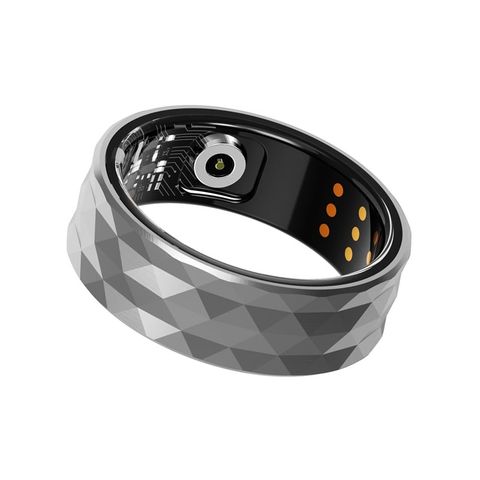 NJYUAN R12M Smart Ring Silver – Nhẫn Thông Minh Theo Dõi Sức Khỏe IP68 Bluetooth