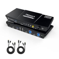  Bộ Chuyển Mạch KVM TESmart HDMI 1 Màn Hình 2 Máy 