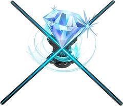  Quạt chiếu hình ảnh ba chiều 3D LED 27,5 inch 