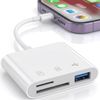 Đầu đọc thẻ SD/Micro SD BORSVAEN 3 trong 1 USB-C Dual Slot USB 3.0