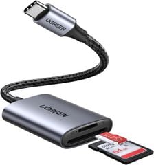  Đầu đọc thẻ SD/Micro SD UGREEN USB-C vỏ nhôm 170MB/s 
