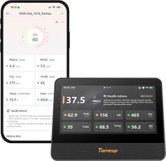  Temtop WiFi Air Quality Monitor M100 2nd Gen, 7 Inch Touchscreen 