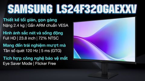 Màn hình Samsung S3 S32GF LS24F320GAEXXV 23.8 inch FHD/IPS/120Hz/5ms
