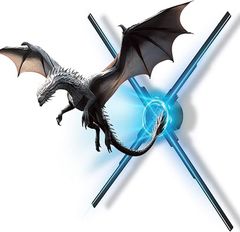  Quạt ảnh ba chiều 3D 17,72 inch 