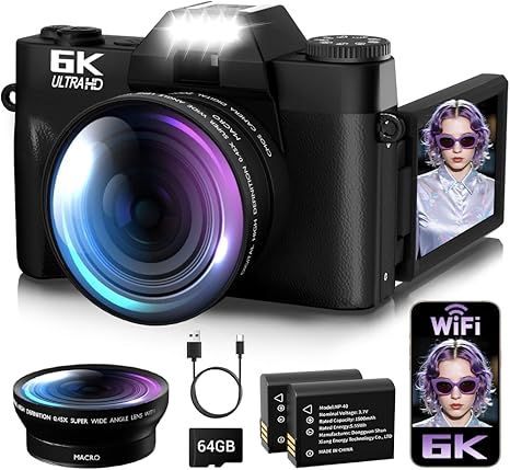 Máy ảnh kỹ thuật số 6K để chụp ảnh tự động lấy nét