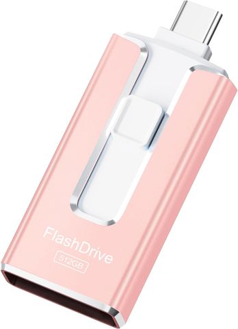 Ổ Đĩa Flash 512GB MFi 3 trong 1 Cho iPhone & Type-C