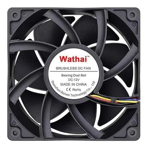 Wathai 12038 120mm x 38mm PWM Computer PC Case Fan