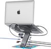 Đế Cắm Laptop Bằng Nhôm 11 Trong 1 Có Quạt Tản Nhiệt, Xoay 360 Độ
