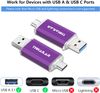 Thkailar USB 32GB Dual USB-A và USB-C Bộ 5 chiếc