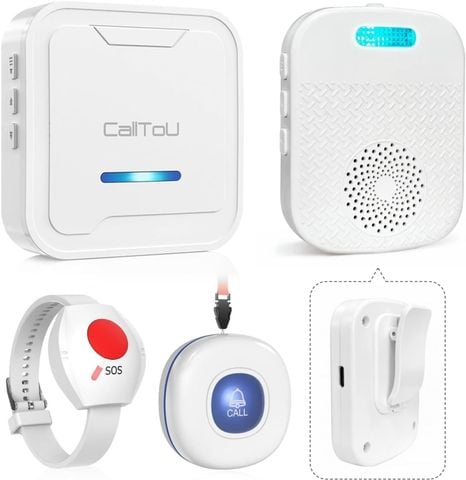 CallToU Nurse Alert – Pager Gọi Người Già, Rung, Sạc Lại