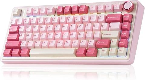 AULA F75 Wireless Keyboard-pink