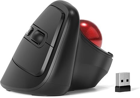 MicroPack Ergonomic Wireless Mouse with Trackball