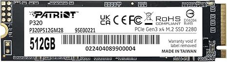 Ổ cứng SSD Patriot Memory P320 512GB