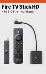 Amazon Fire TV Stick HD – Kèm Adapter Ethernet USB‑C 