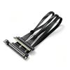 Cáp Riser GIGA-MEGA PCIe 5.0 x16 AI Server 60cm Left Angle Black