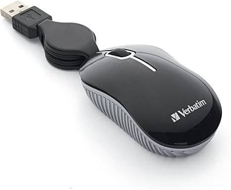 Verbatim Wired Optical Computer Mini USB-A Mouse
