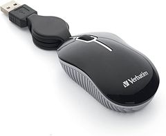  Verbatim Wired Optical Computer Mini USB-A Mouse 