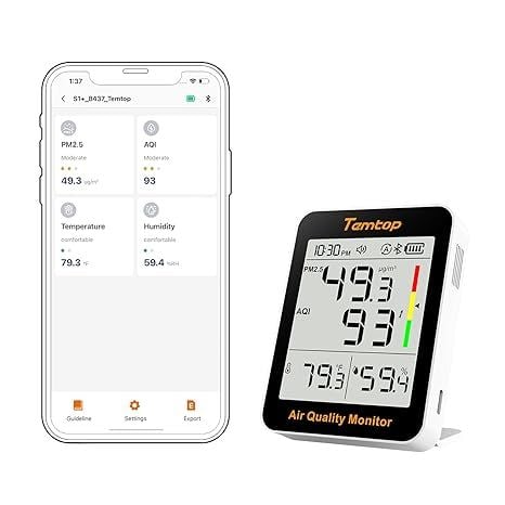 Máy theo dõi chất lượng không khí thông minh Temtop PM2.5, AQI