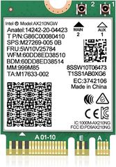  Card mạng không dây WiFi 6E Intel AX210 NGW Bluetooth 5.3 