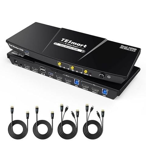 Bộ Chuyển Mạch KVM TESmart Dual Monitor 4K