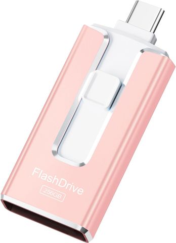 Ổ Cứng Flash 256GB MFi 3 trong 1 Hồng