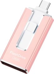  Ổ Cứng Flash 256GB MFi 3 trong 1 Hồng 