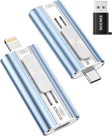 SCICNCE USB 256GB Dual USB-A USB-C Màu Xanh