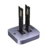 UGREEN M.2 NVMe Dock 20Gbps – One-Click Clone, 2-Bay 16TB