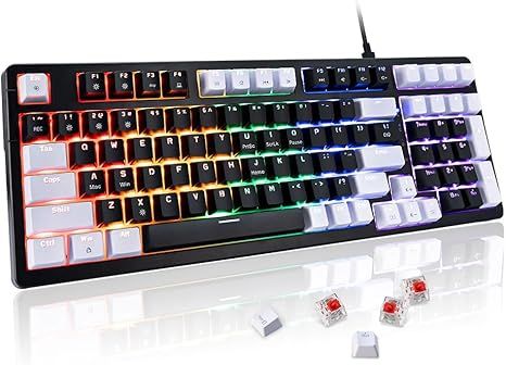 Bàn phím cơ chơi game có dây WJX