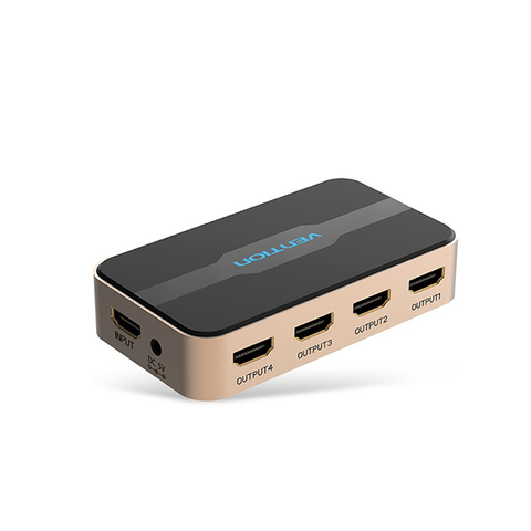 Bộ chia HDMI Vention ACCG0 1 ra 4 - Xuất hình 4K sắc nét, Chính hãng