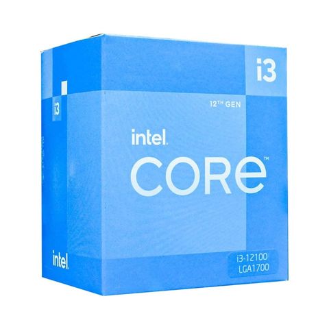 CPU Intel Core i3-12100 (3.3GHz turbo Up to 4.3GHz, 4 Nhân 8 Luồng, 12MB Cache)- Socket Intel LGA 1700)