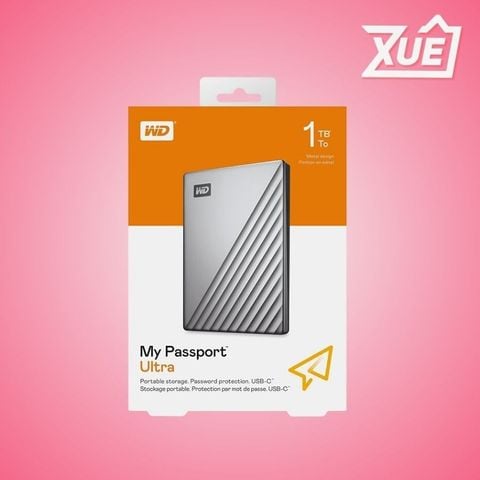 WD My Passport Ultra Silver 1TB USB-C Silver - WDBC3C0010BSL