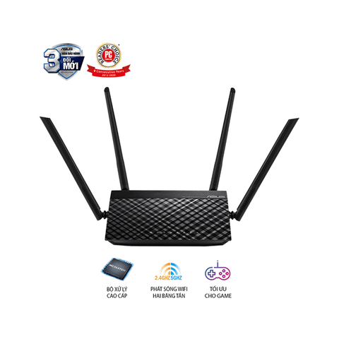Router Asus RT-AC750L băng tần kép AC750