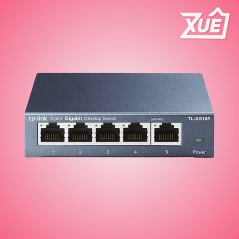 Switch 5 Port TP-Link TL-SG105 Gigabit Vỏ Kim Loại & Sửa lỗi mạng